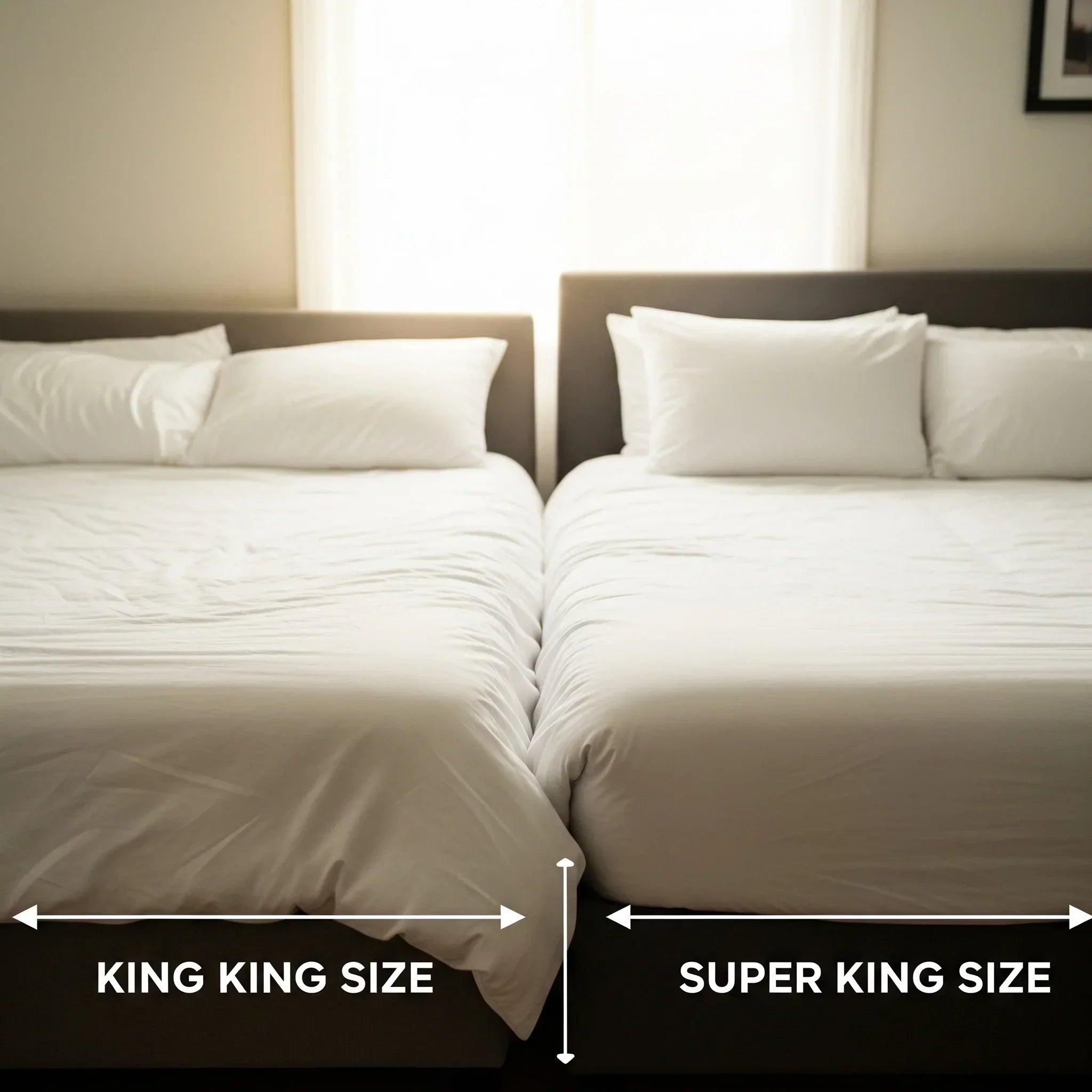 King vs Super King Bed: Size Guide \u0026 Which to Choose in 2025– Moorcroft Beds, image size:2048x2048