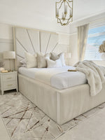 Sunburst Tall Headboard Luxury Bed