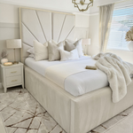 Sunburst Tall Headboard Luxury Bed