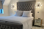 Kensington Bedframe Full Setup Headboard View