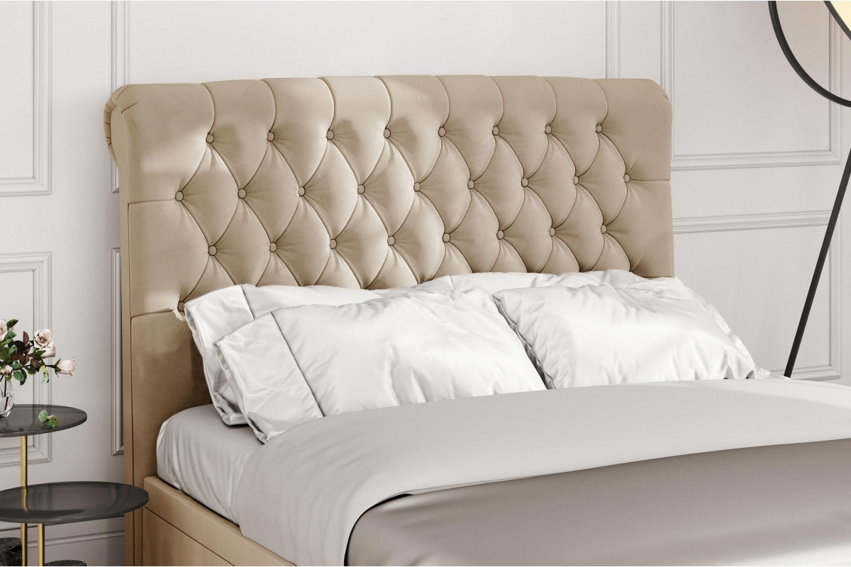 Monarch Scroll Upholstered Headboard