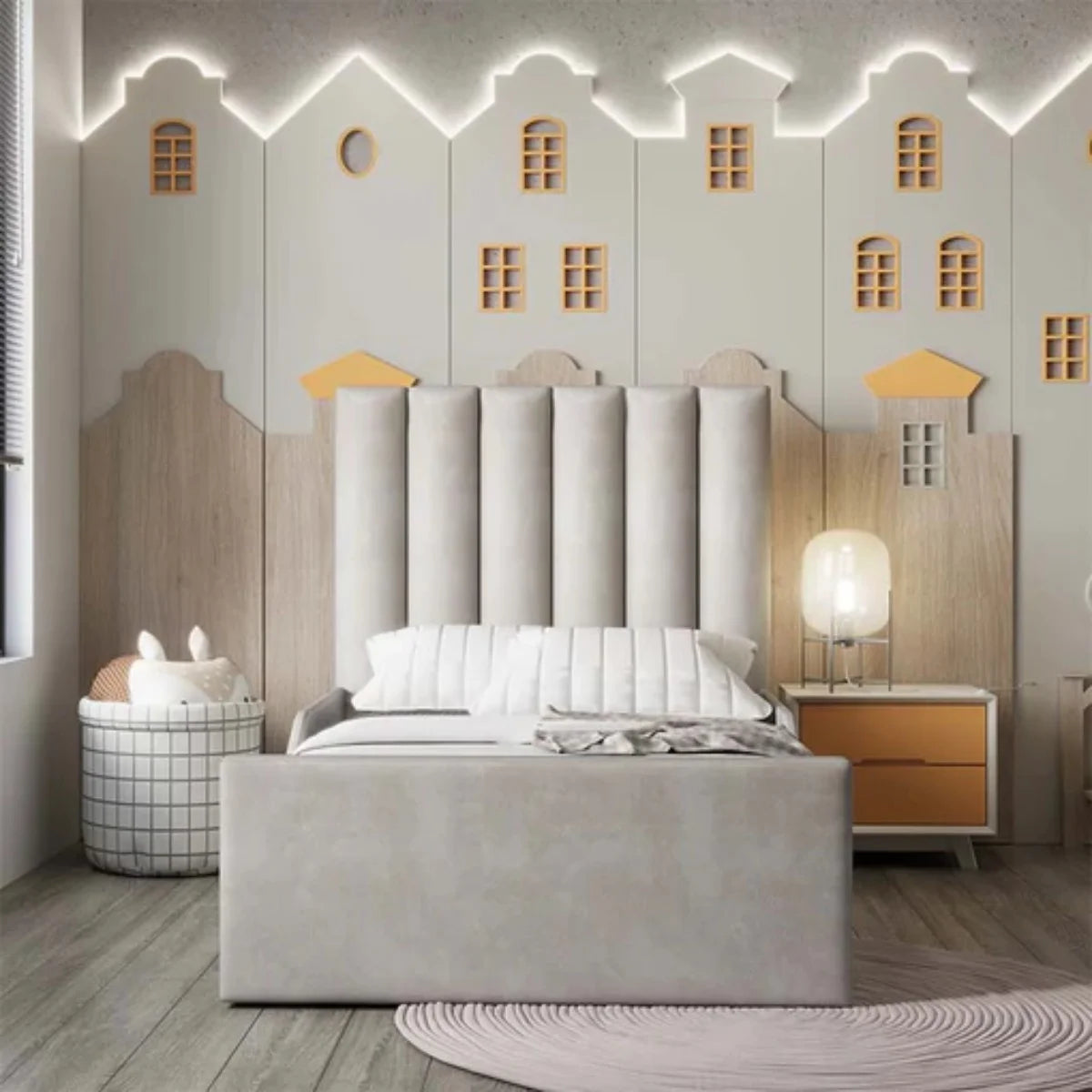 Panelled Kids Bed