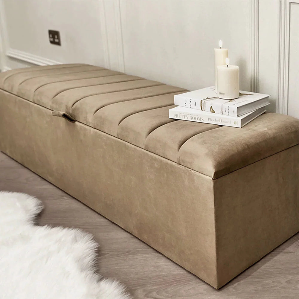 Luna Panel Ottoman Storage Box