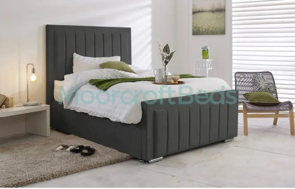 Avery Bed Frame In Black Single / Steel