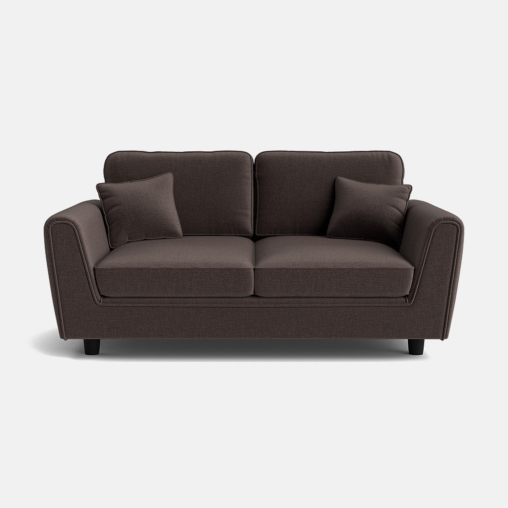 Ascot Highback 2 Seater Sofa - Deep Espresso