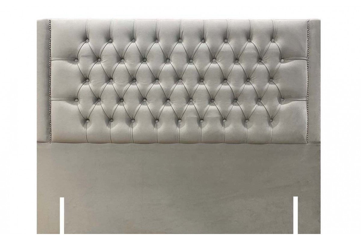 Crested Chesterfield Upholstered Headboard