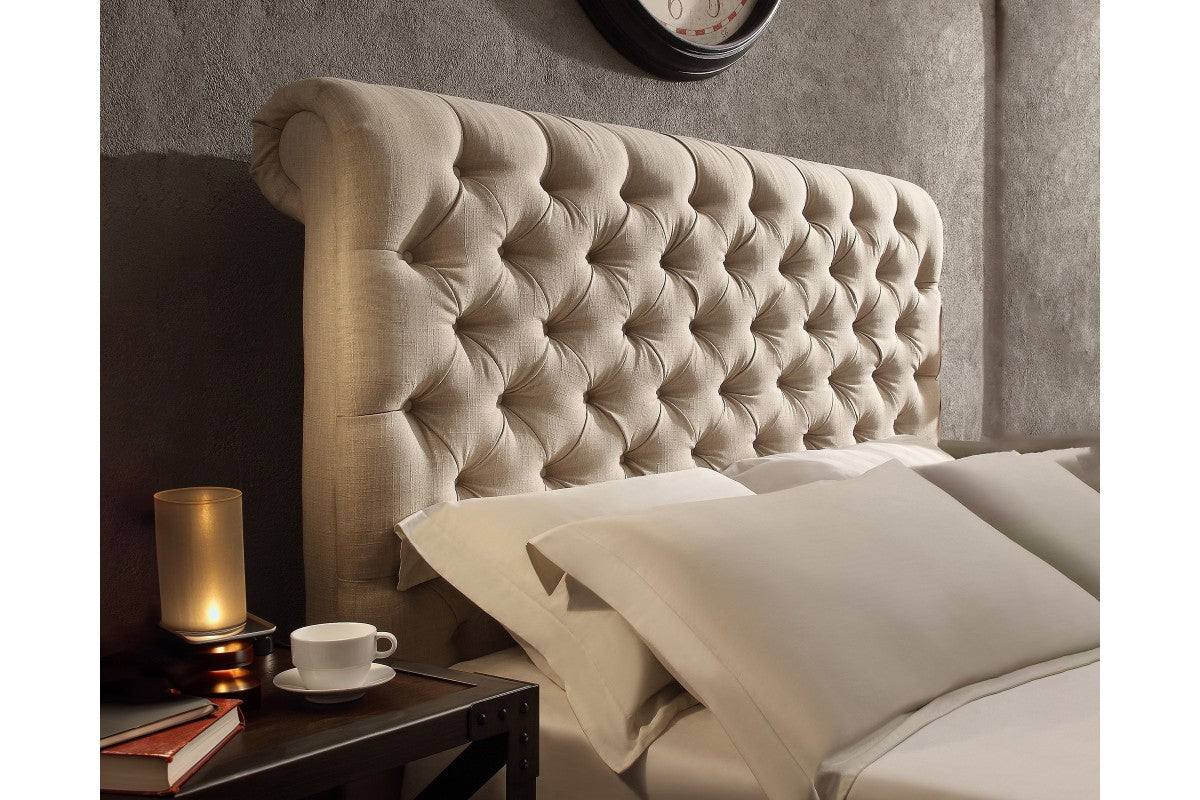 Monarch Scroll Upholstered Headboard