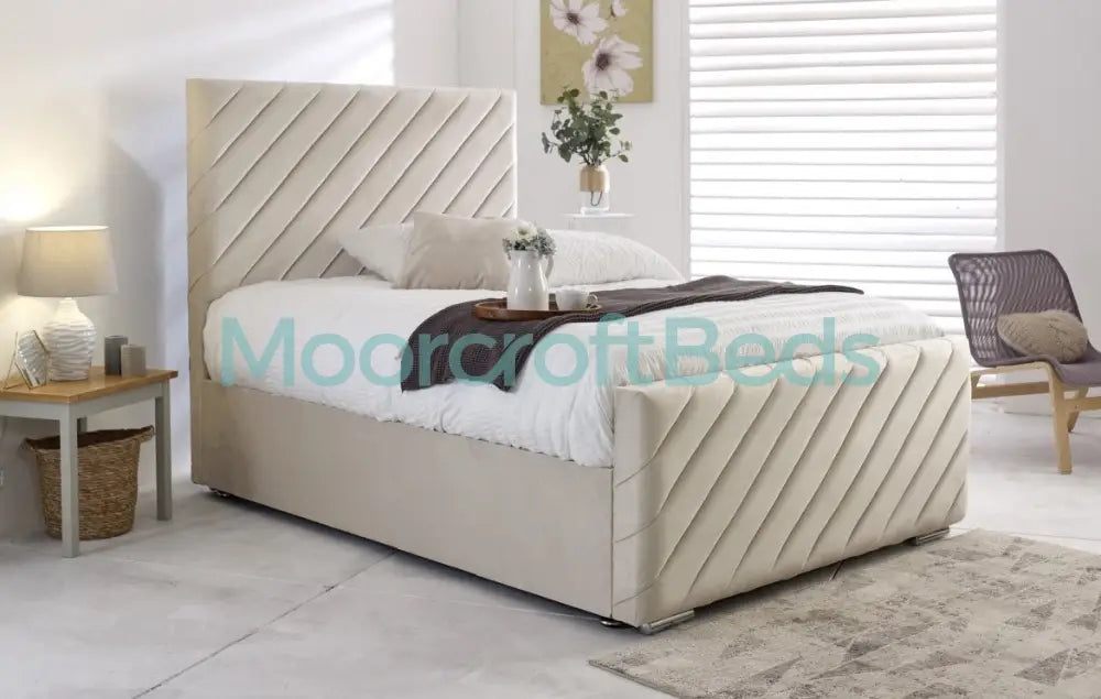 Sydney Bed Frame In Steel Single / Natural